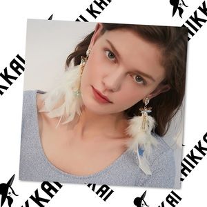 Khikkai Collection ❤︎ Feather Drop Earrings
